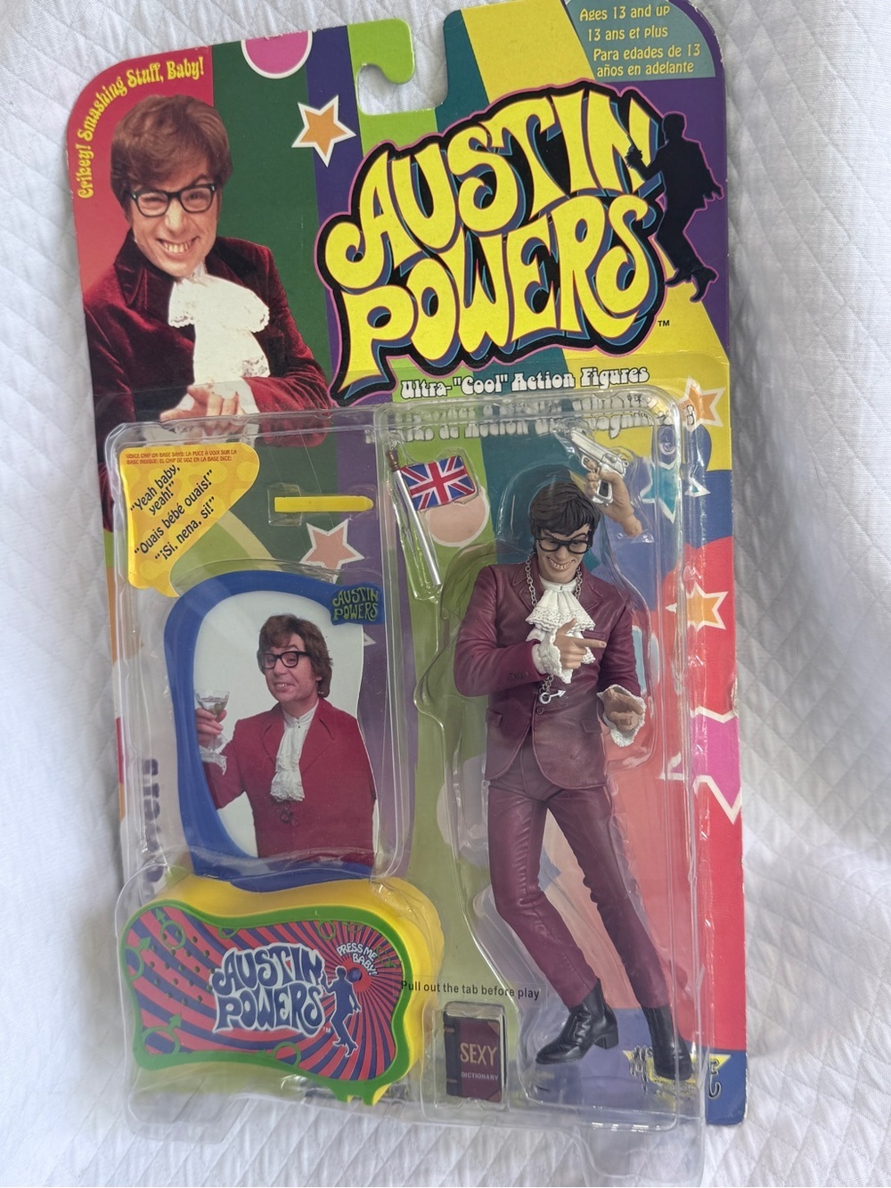 Vintage 1999 McFarlane Austin Powers Series 1 Talking Action Figure Sealed New!